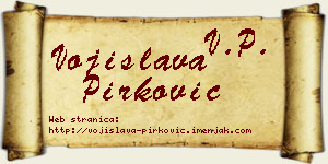 Vojislava Pirković vizit kartica